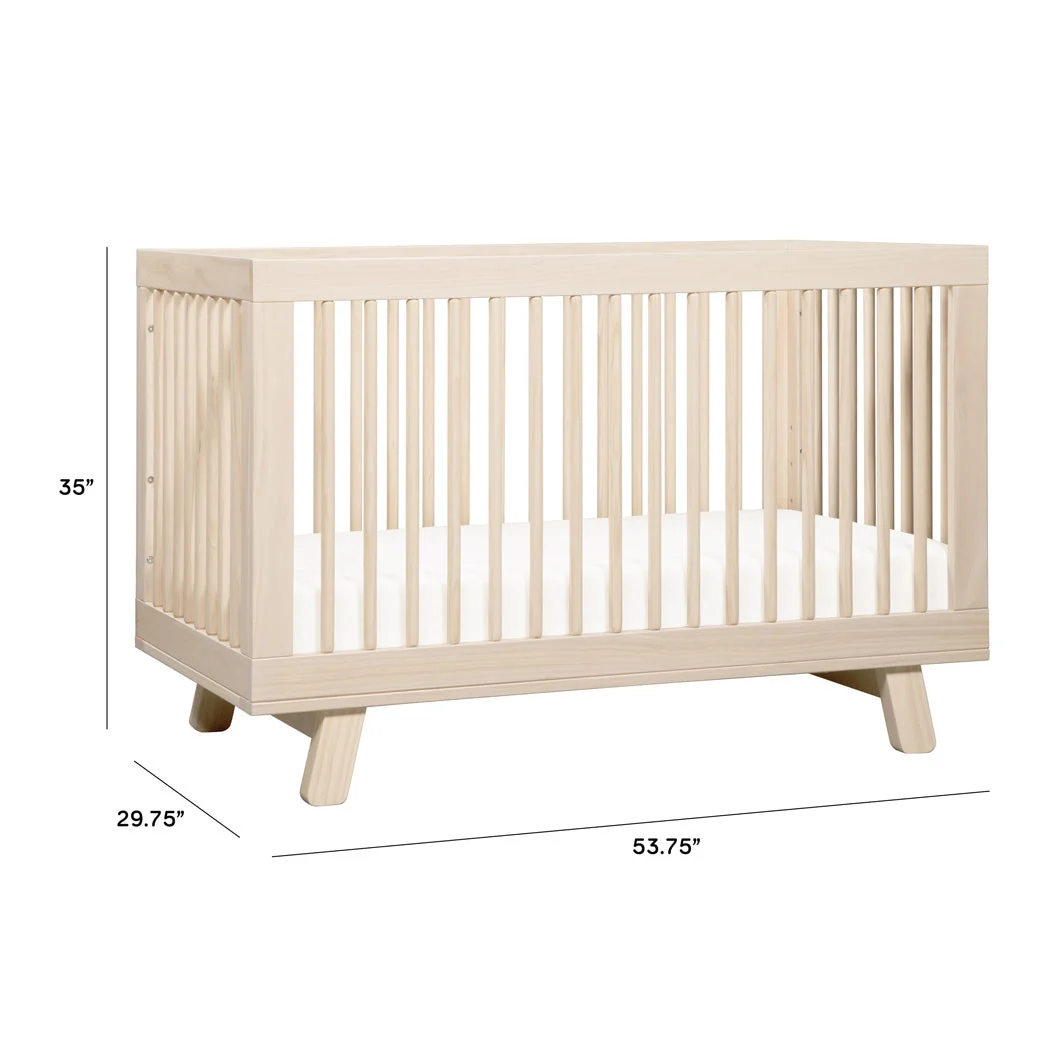 Hudson 3 in 1 Convertible Crib + Toddler Rail - Image 3