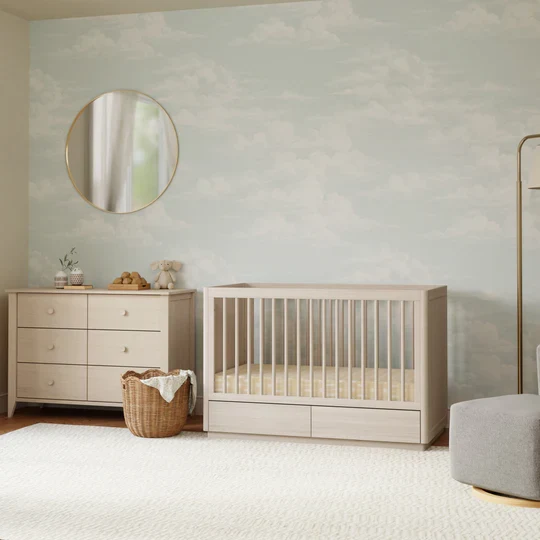 Bento 3 in 1 Convertible Storage Crib with Toddler Bed Conversion Kit - Image 15