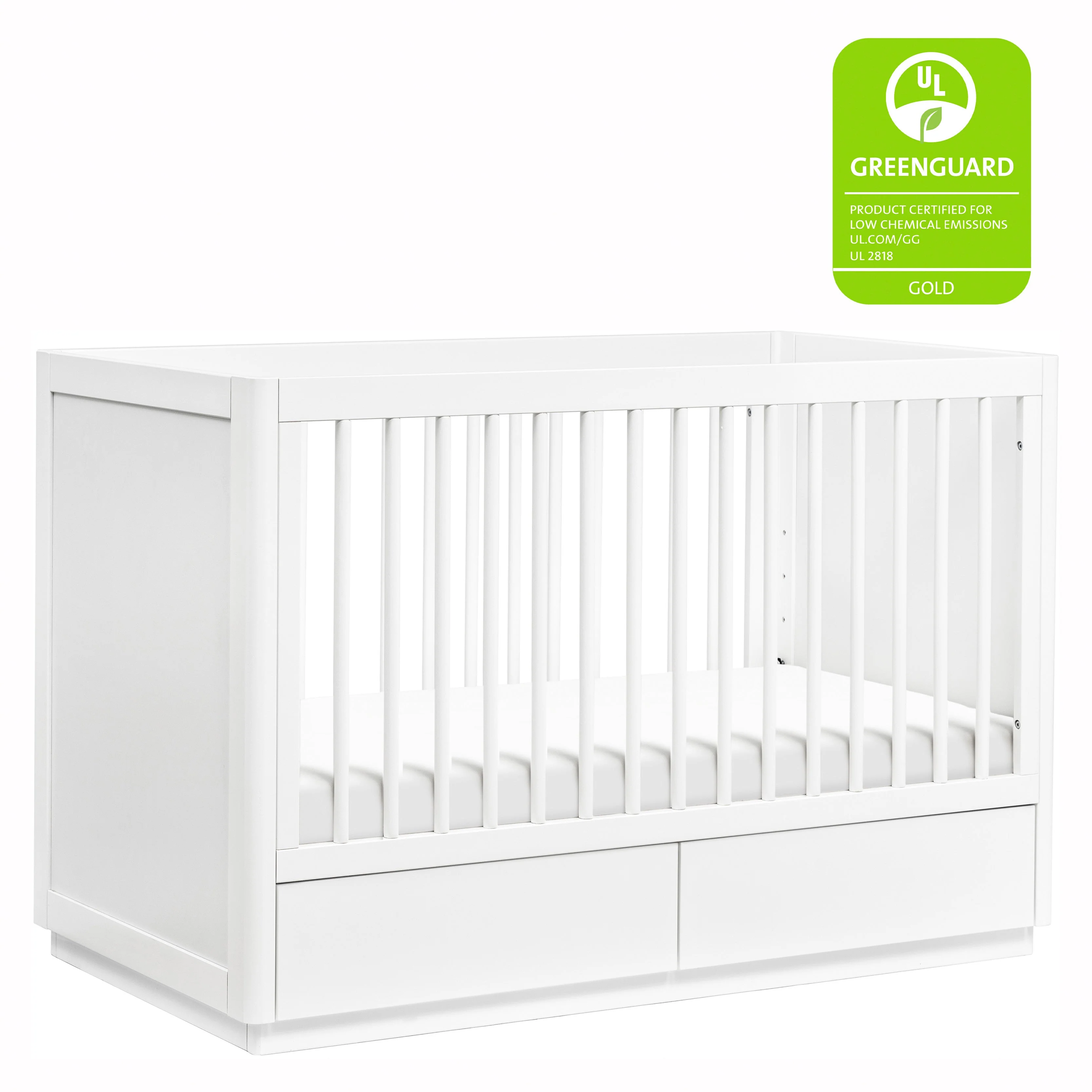 Bento 3 in 1 Convertible Storage Crib with Toddler Bed Conversion Kit - Image 5
