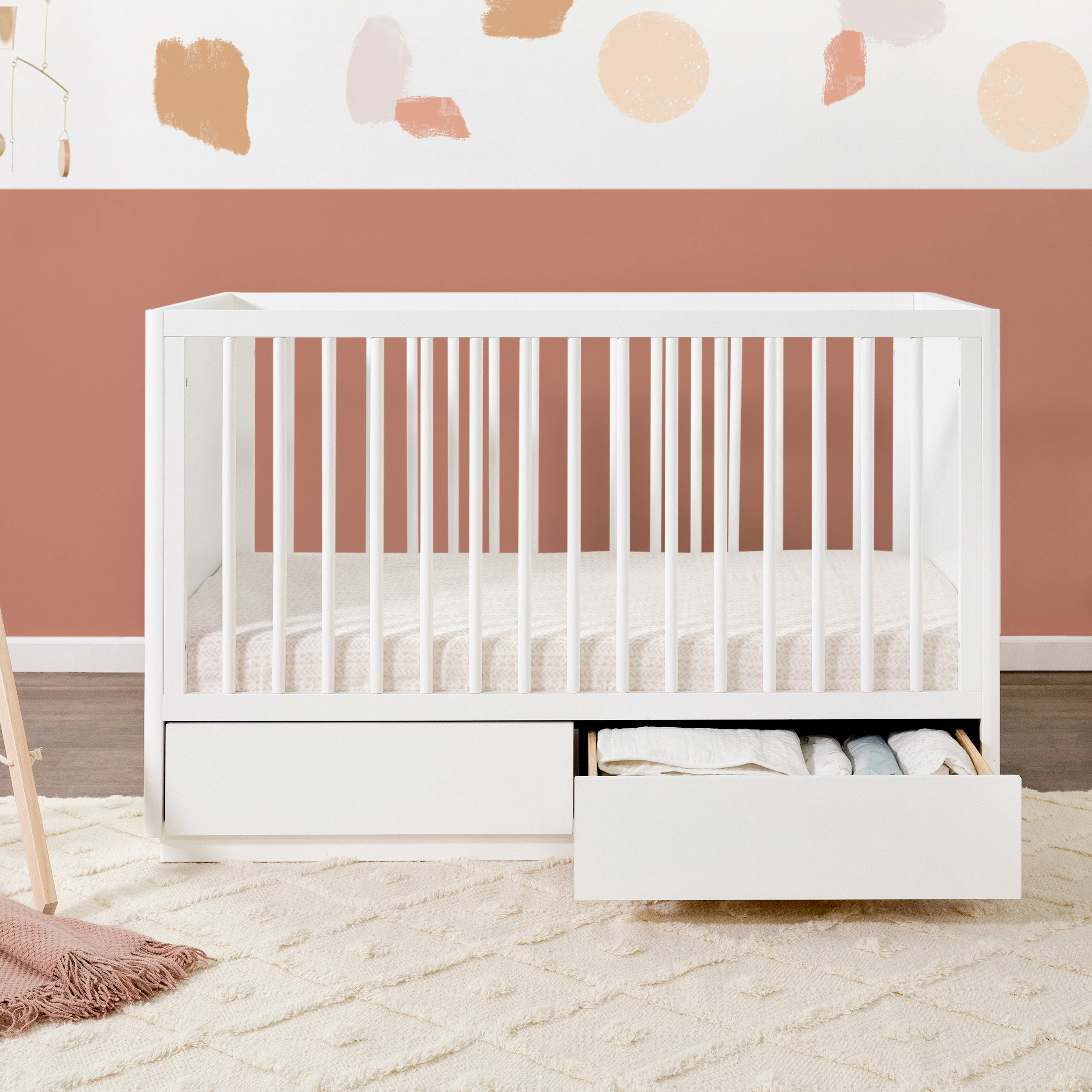 Bento 3 in 1 Convertible Storage Crib with Toddler Bed Conversion Kit - Image 6