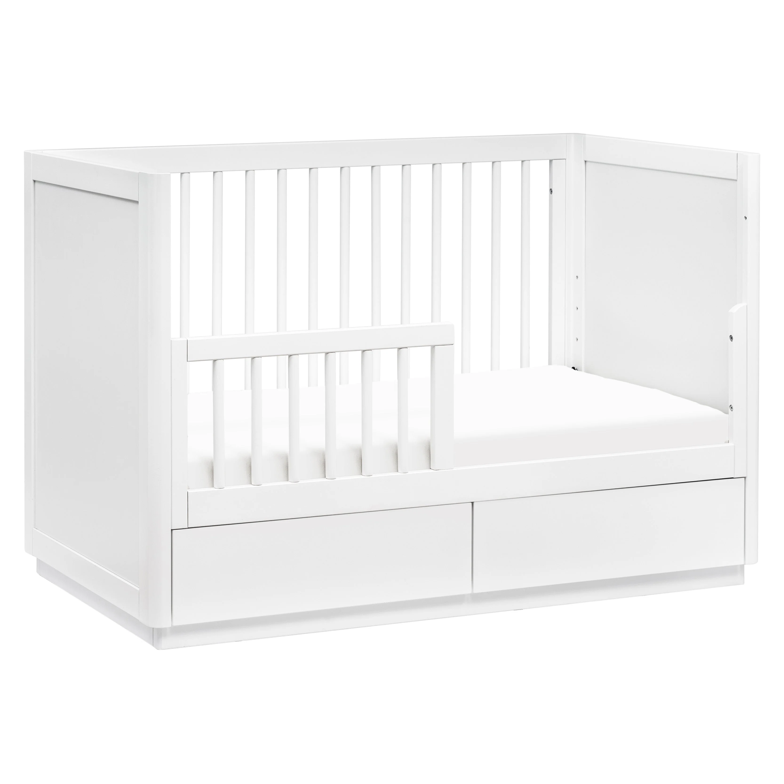 Bento 3 in 1 Convertible Storage Crib with Toddler Bed Conversion Kit - Image 8