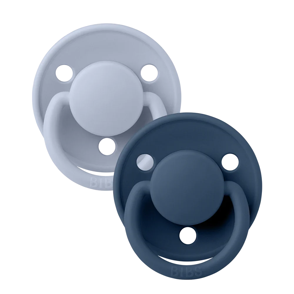 BIBS Pacifiers 2 pk Dusty Blue Steel Blue