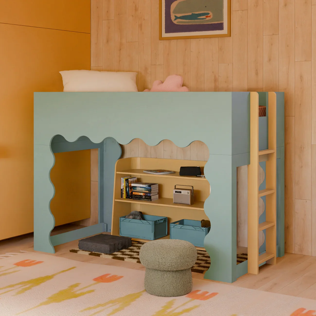 Blkids Lido Wave Low Loft Twin Bed - Image 22