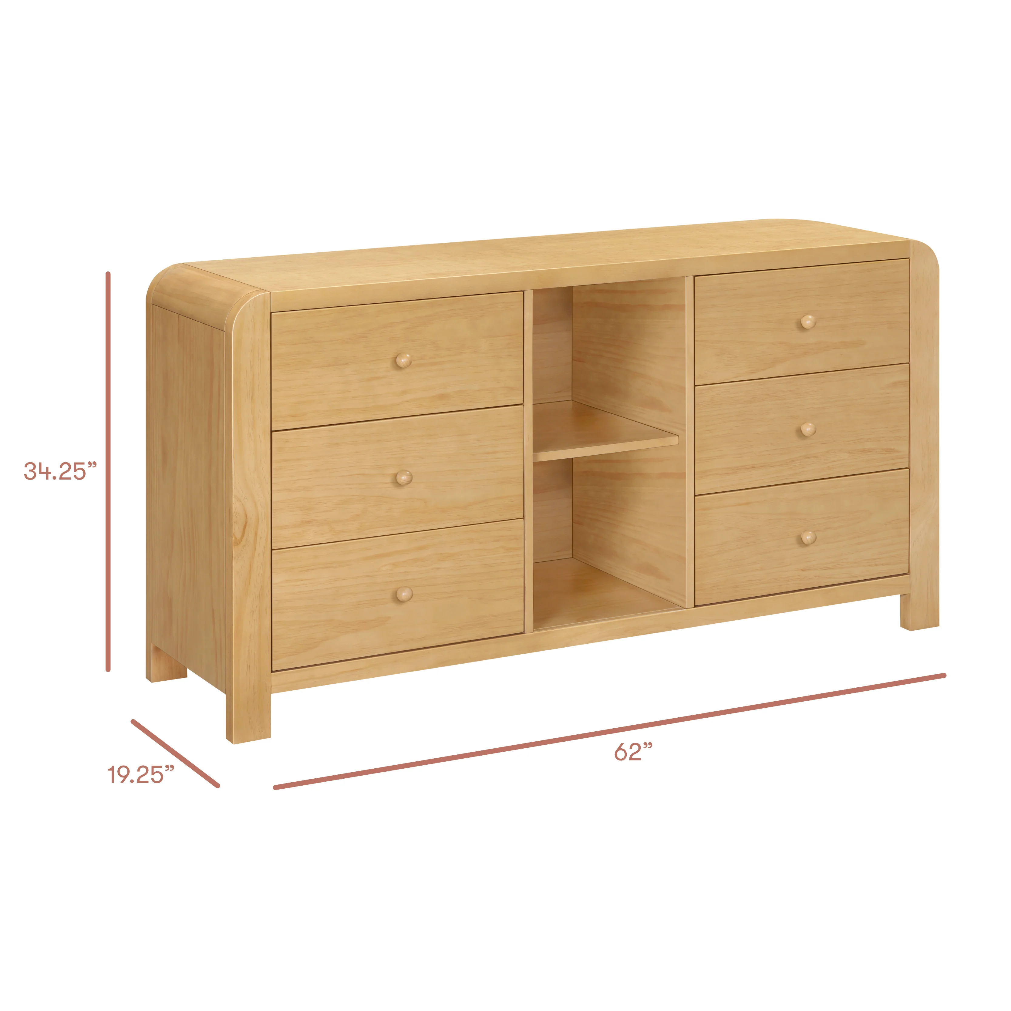 Blkids TipToe 6 Drawer Assembled Dresser with Cubbies - Image 6
