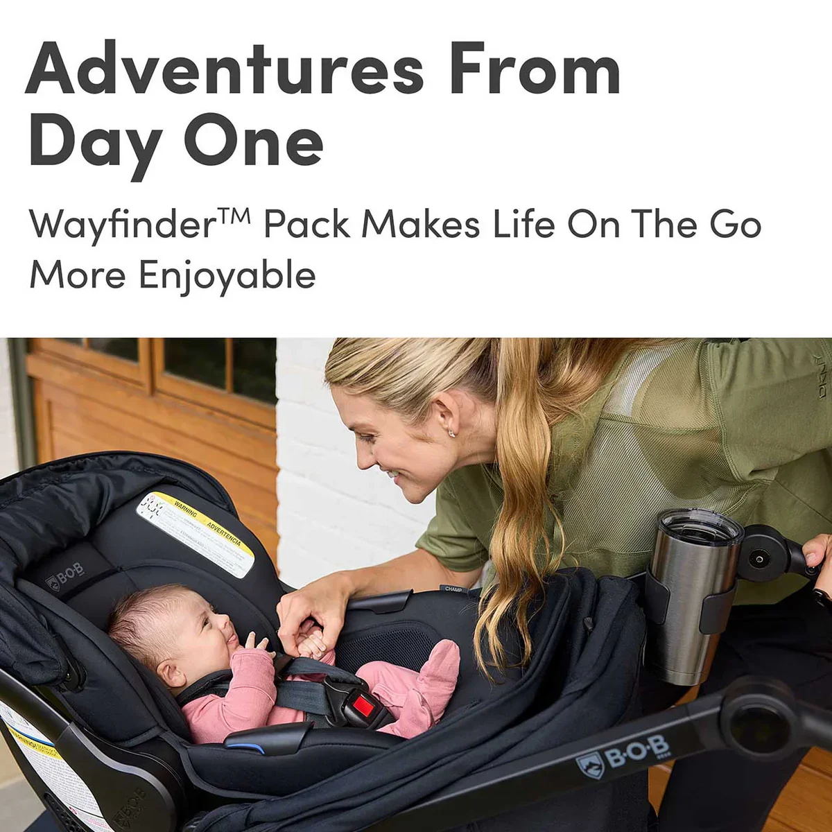 BOB Wayfinder + Champ ClickTight Travel System in Nightfall - Image 7