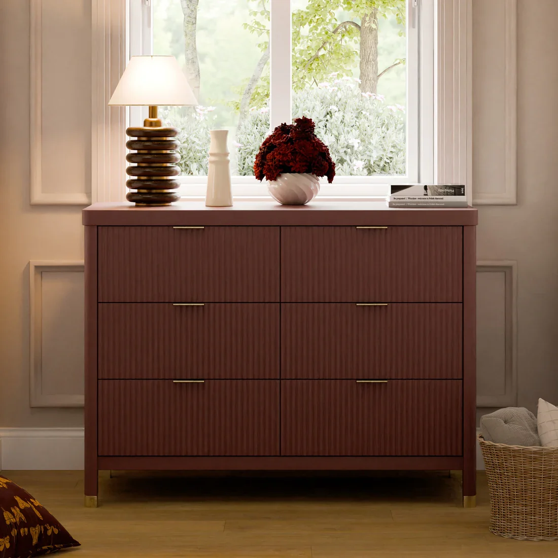 Brimsley Tambour 6 Drawer Assembled Dresser - Image 27