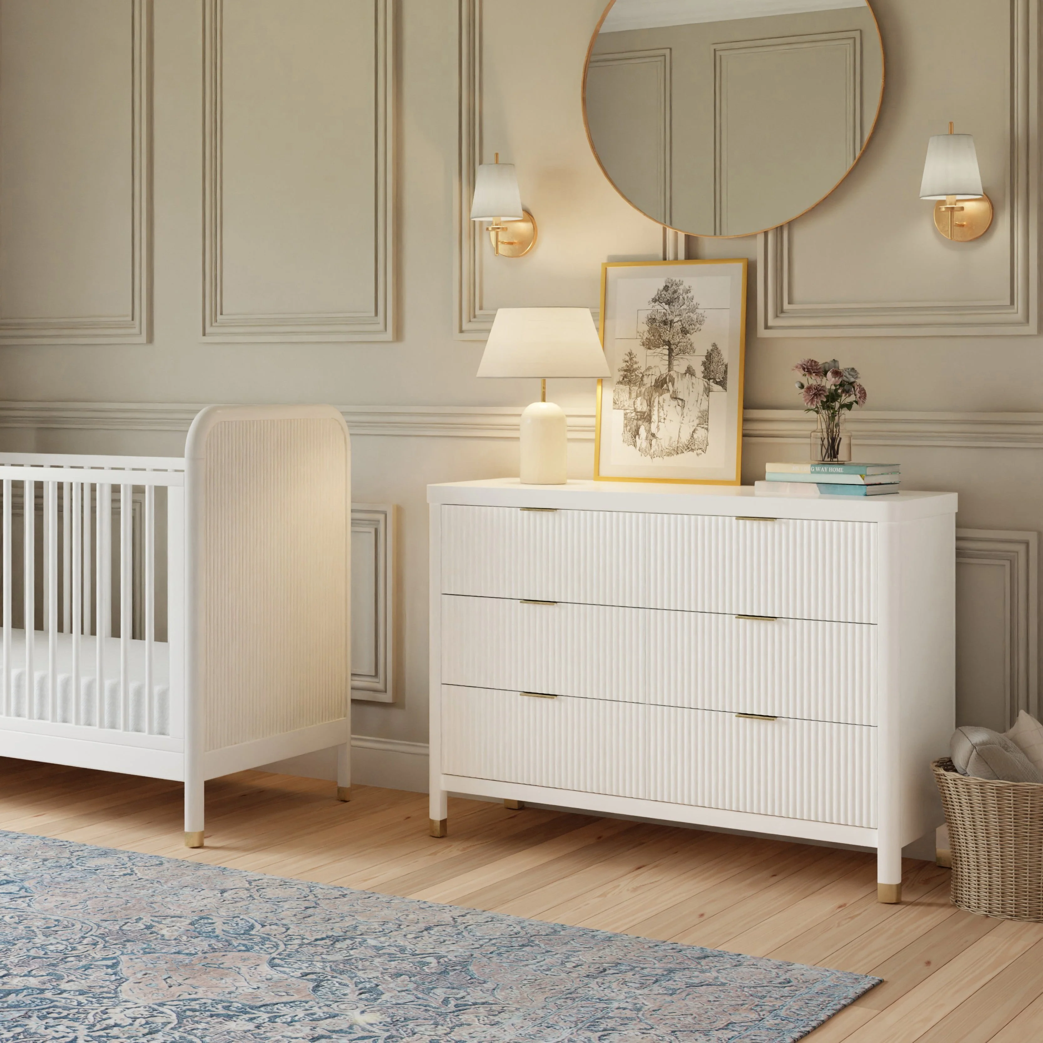 Brimsley Tambour 6 Drawer Assembled Dresser - Image 6