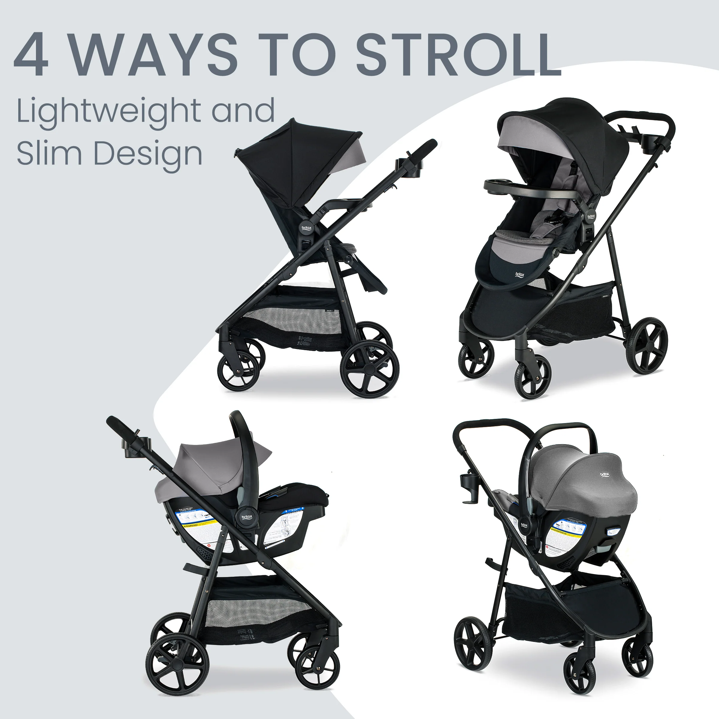 Britax Willow® Brook® S+ Travel System – 4 Ways to Stroll - Image 3