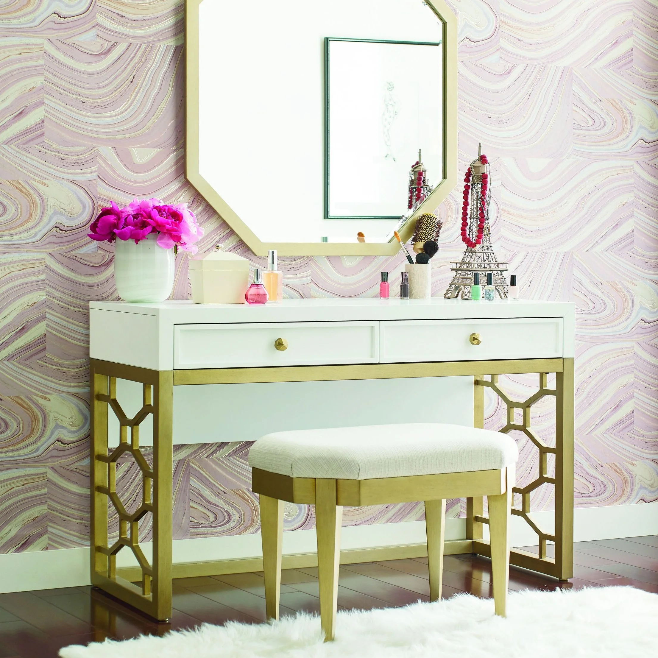 Rachael Ray Home Chelsea Stool (Upholstered Seat) - Image 2