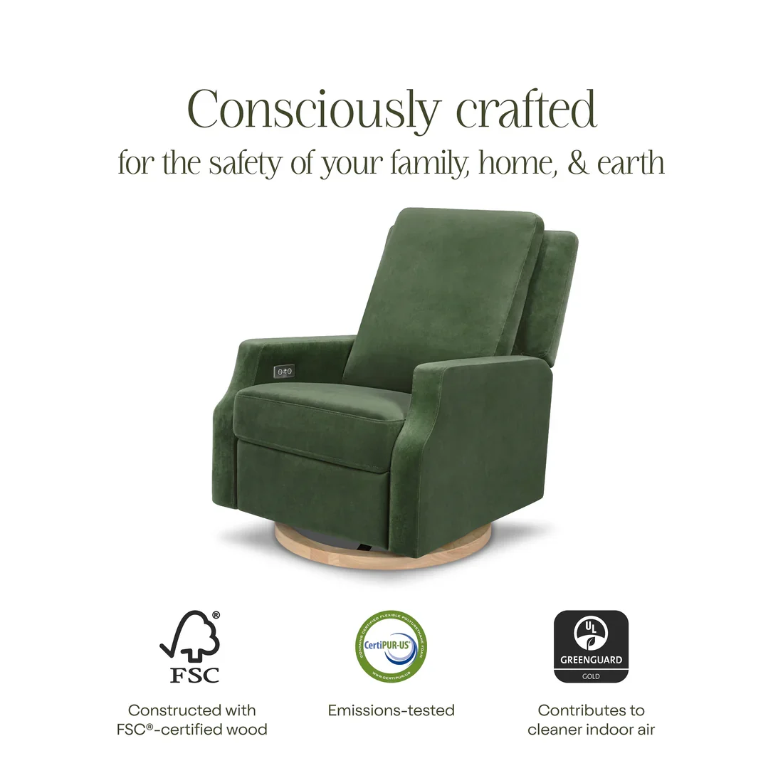 Crewe Electronic Swivel Glider Recliner - Image 54