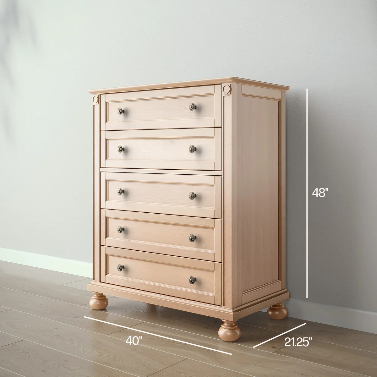 Romina Dakota Tall Chest - Image 12