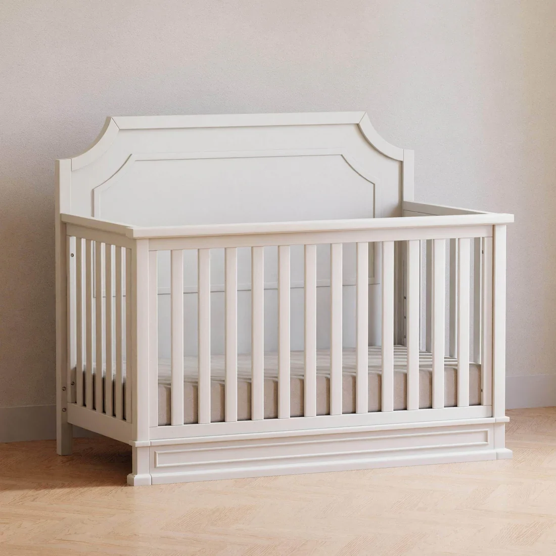 Emma Regency 4 in 1 Convertible Crib in Warm White - Image 14
