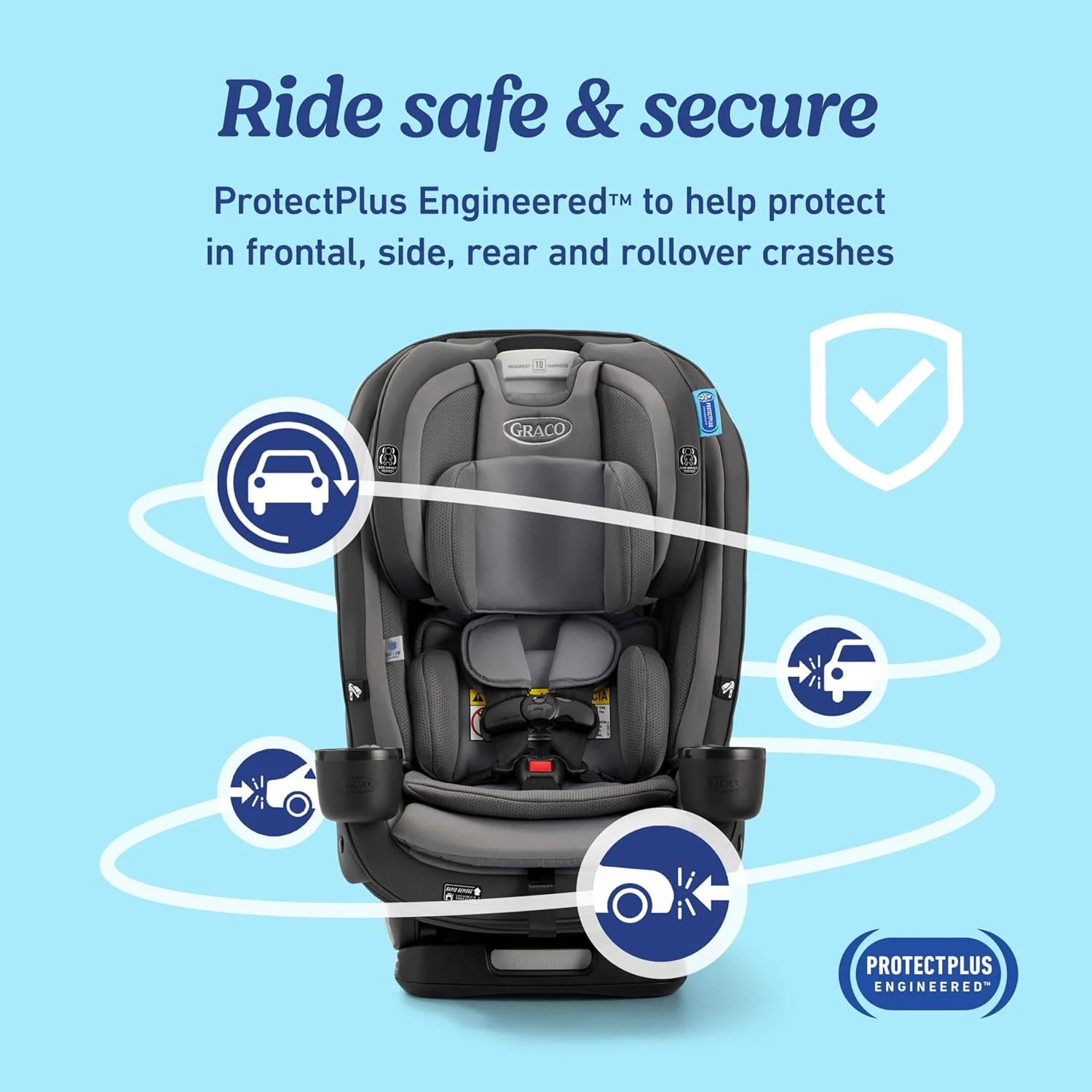 Graco SlimFit3 LX 3 in 1 Slim Car Seat in Kunningham - Image 4
