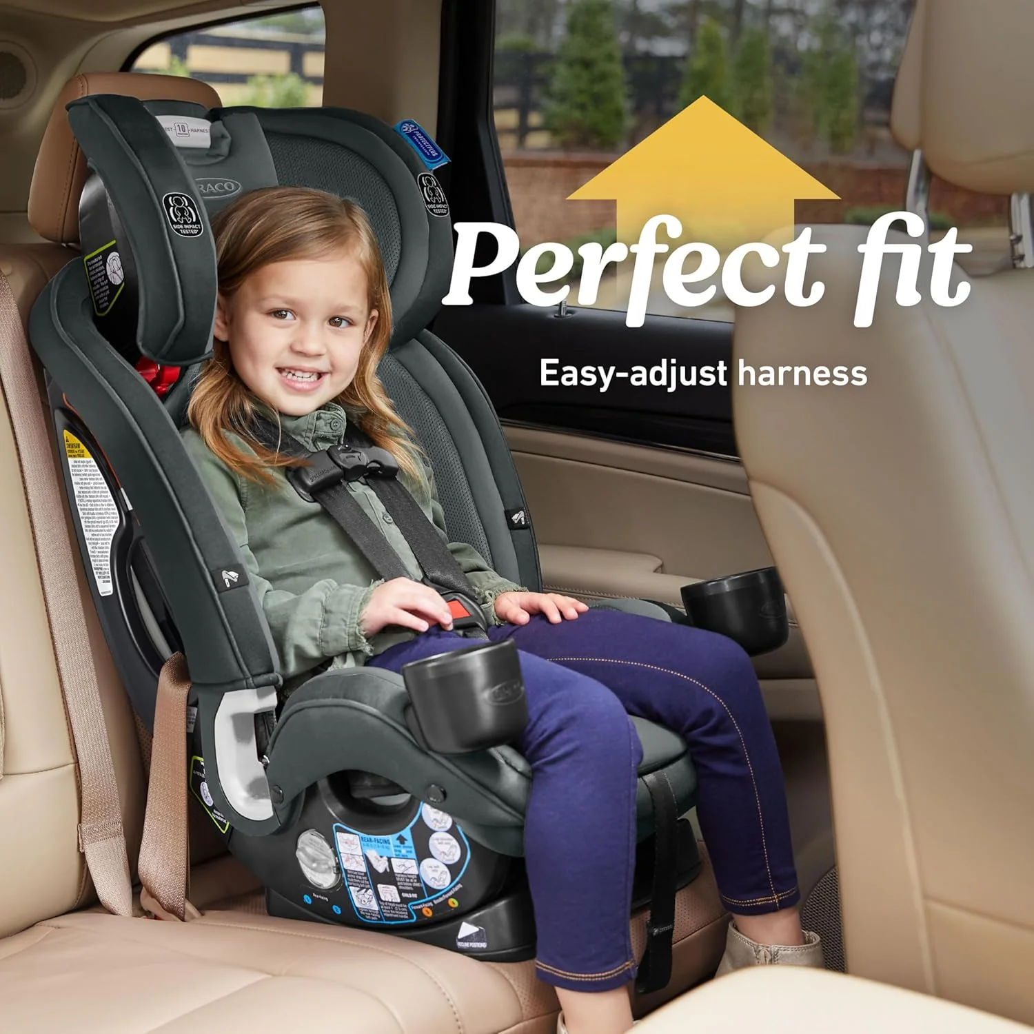 Graco SlimFit3 LX 3 in 1 Slim Car Seat in Kunningham - Image 6