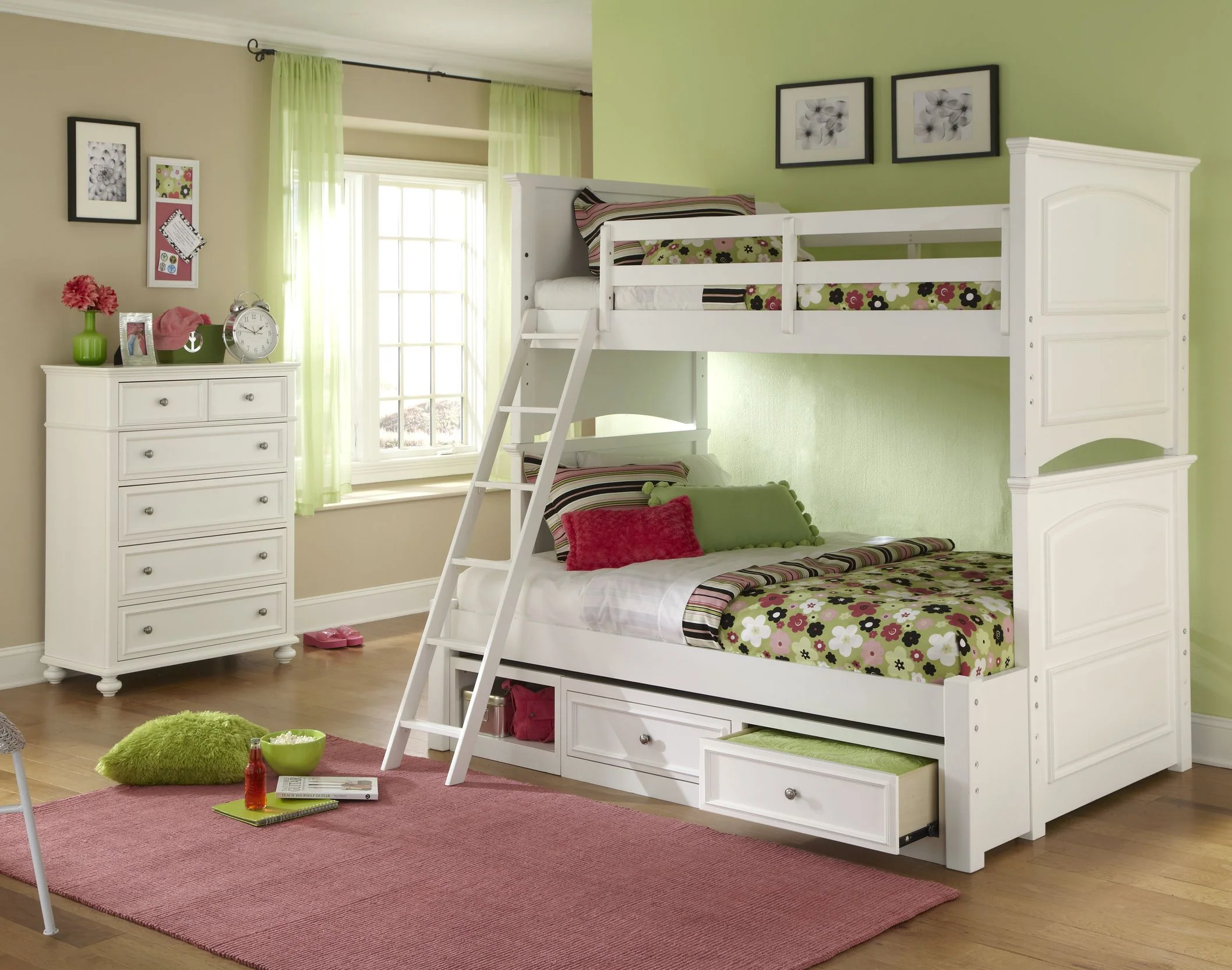 Legacy Classic Kids Madison Underbed Storage Drawer (2 Drawers 1 Open Adjustable Storage Cubby) - Image 2