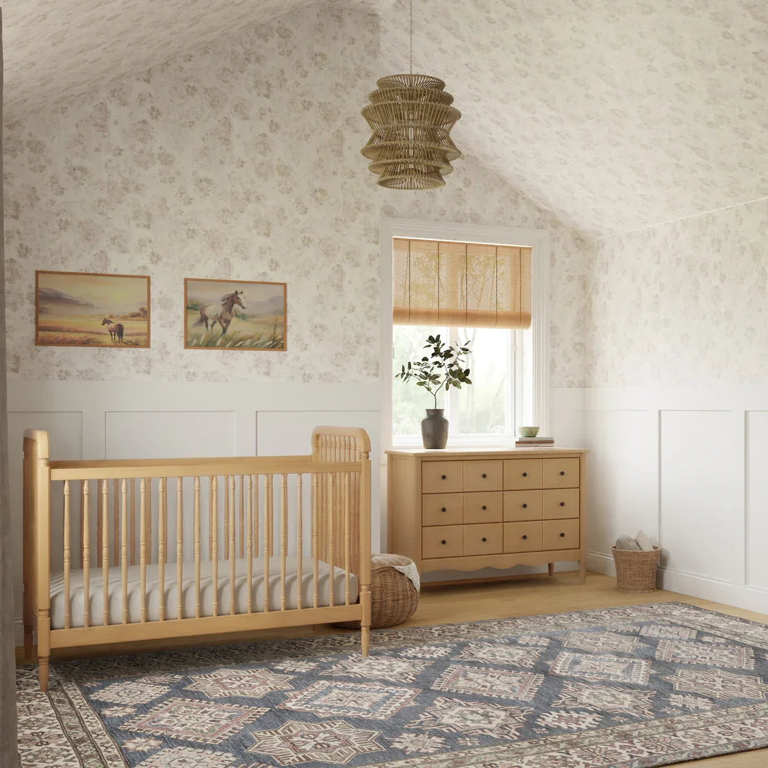 Liberty 3 in 1 Convertible Spindle Crib w/Toddler Bed - Image 15