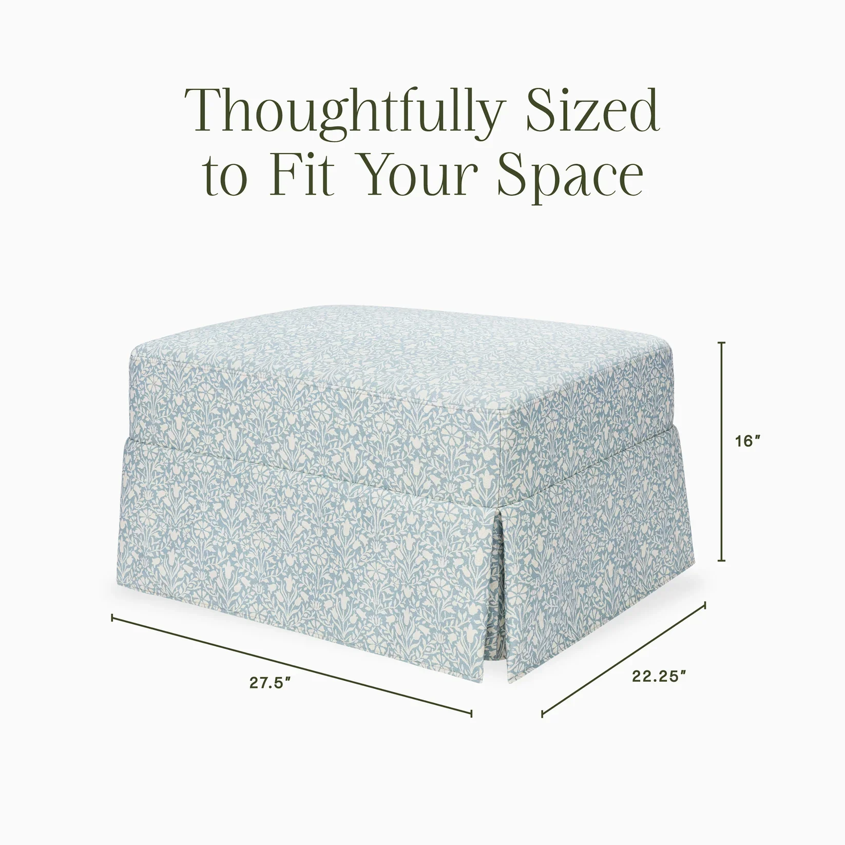 Morris & Co. x Namesake Crawford Gliding Ottoman - Image 5