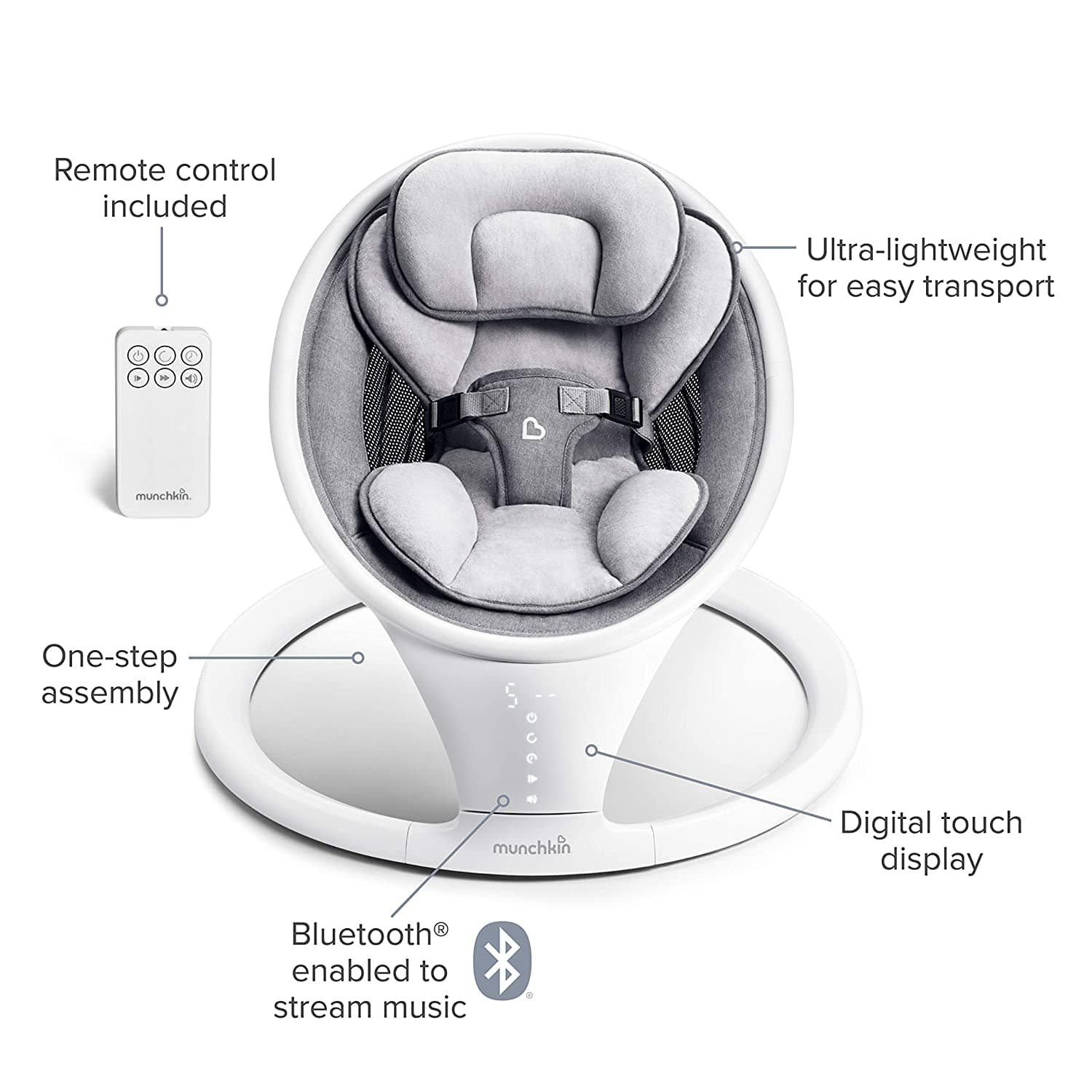 Munchkin Infant Swing Bluetooth Enabled - Image 3