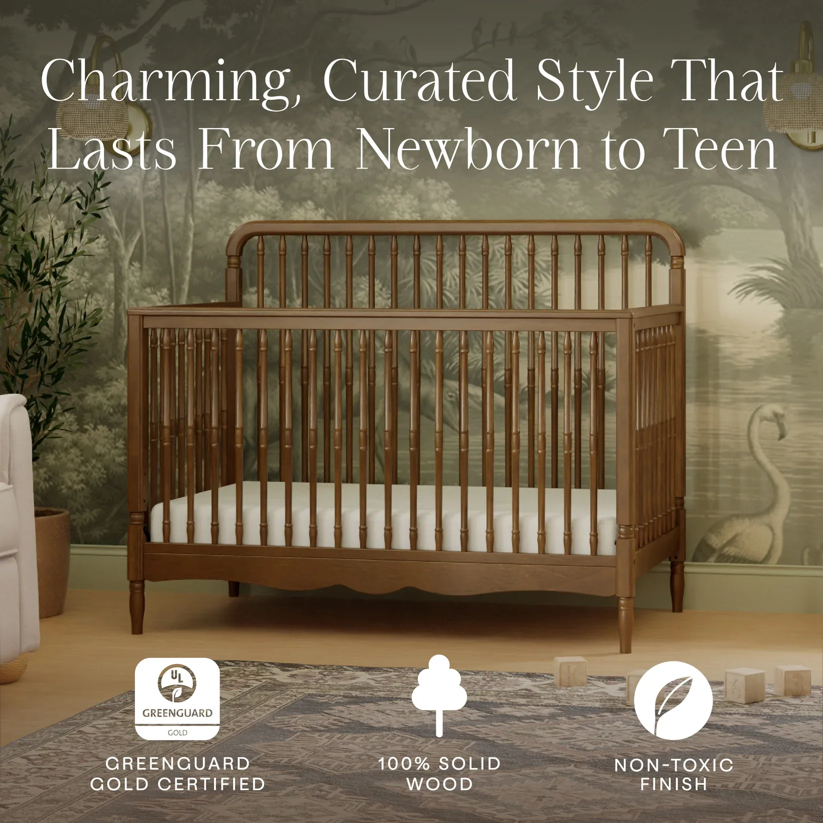 Namesake Liberty 4 in 1 Convertible Spindle Crib - Image 3