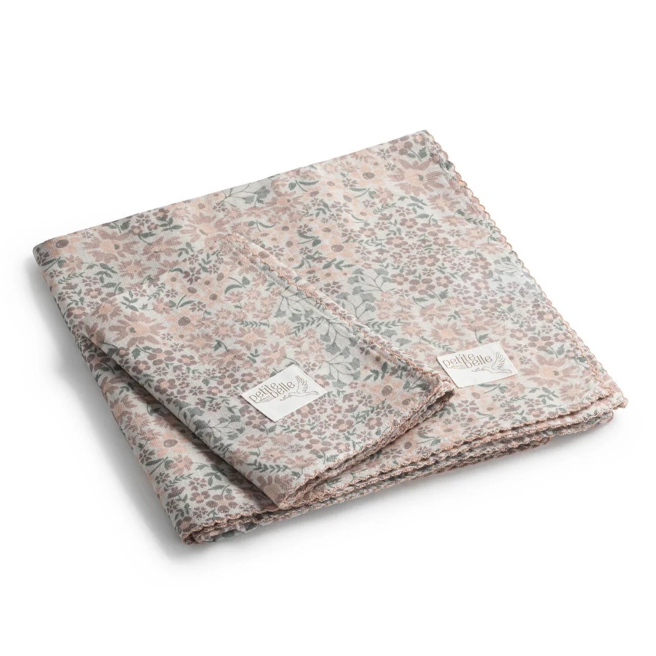 Petite Belle Liberty  Swaddle & Burp Cloth Set - Image 3