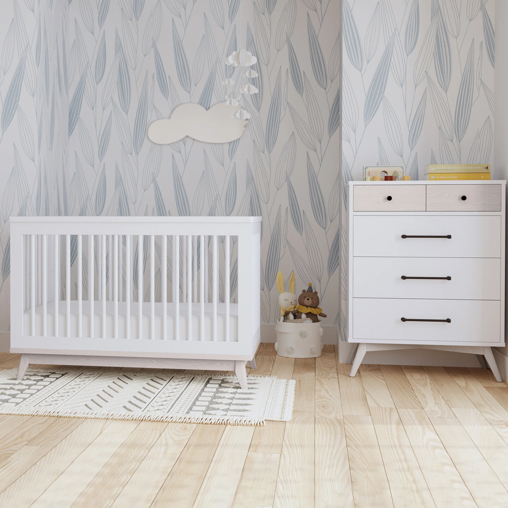 Westwood Rowan 4 Drawer Chest in Ash Linen - Image 3