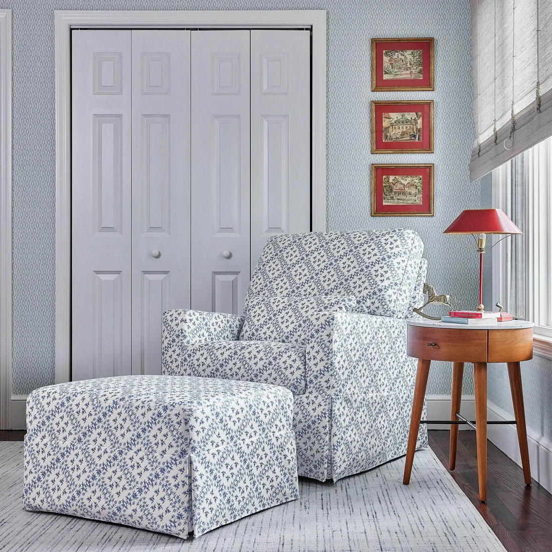 Sarah Flint x Namesake Crawford Gliding Ottoman - Image 6