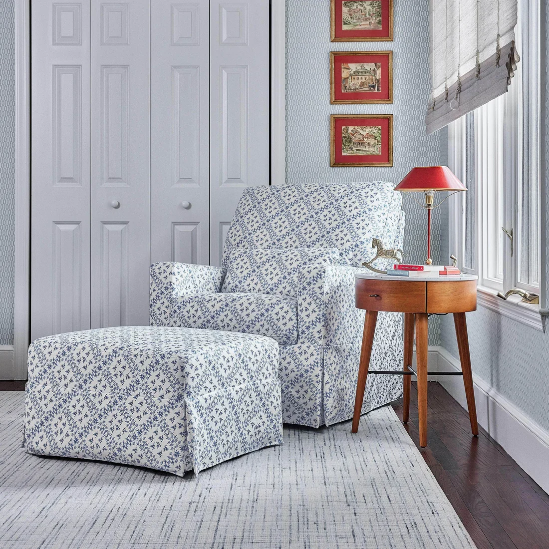 Sarah Flint x Namesake Crawford Gliding Ottoman - Image 9