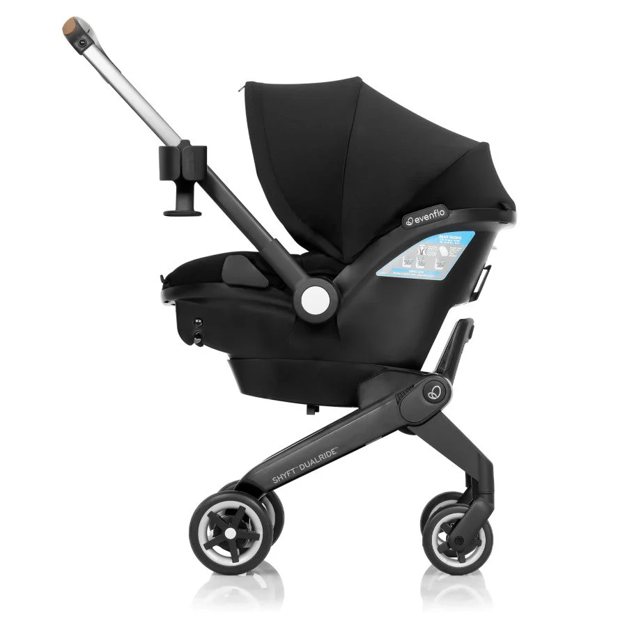 Evenflo Shyft DualRide Infant Car Seat Stroller Combo with Carryall Storage - Image 32