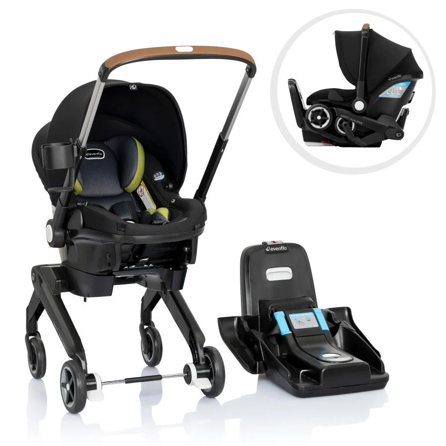 Evenflo Shyft DualRide Infant Car Seat Stroller Combo with Carryall Storage - Image 52
