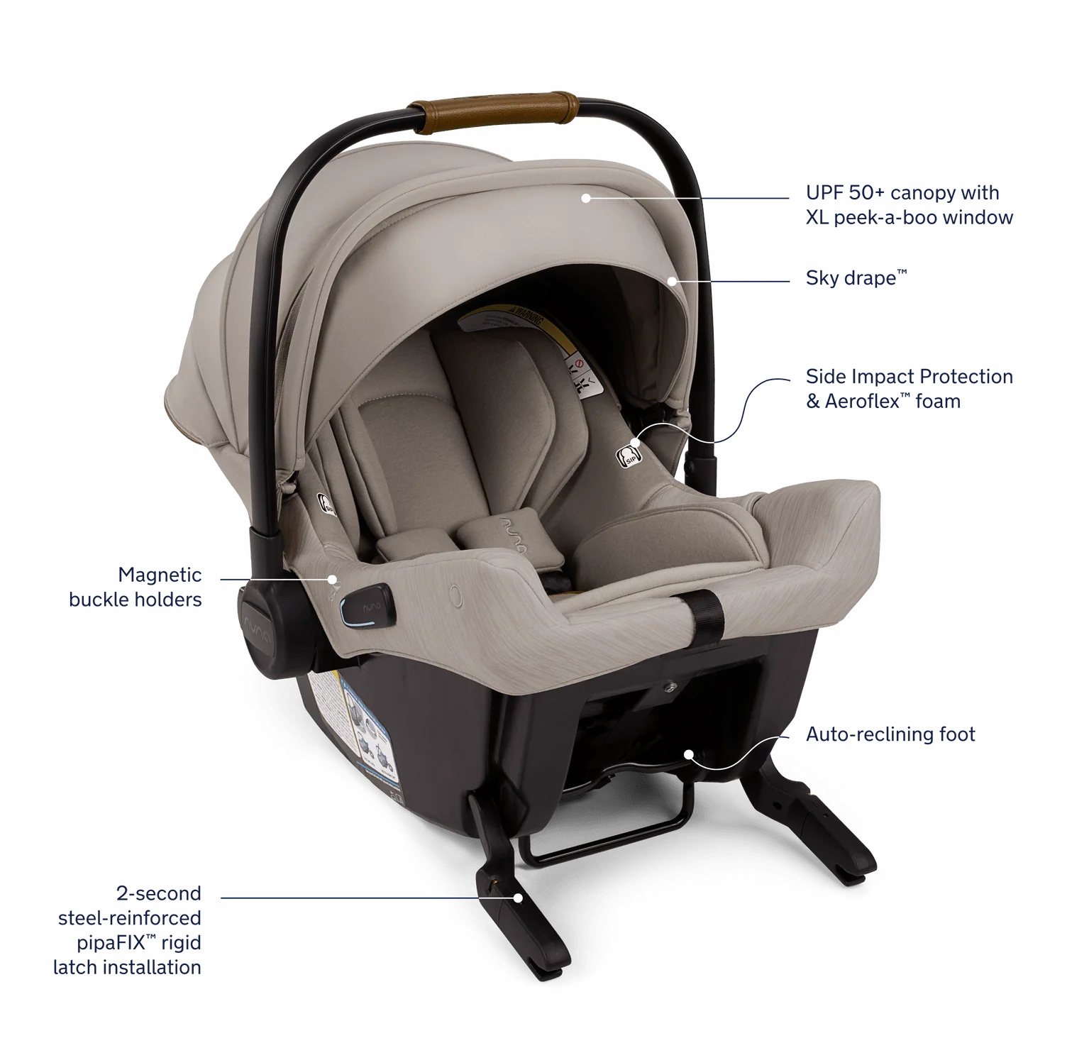 PIPA urbn + TRVL Lightweight Travel System in Caviar - Image 11