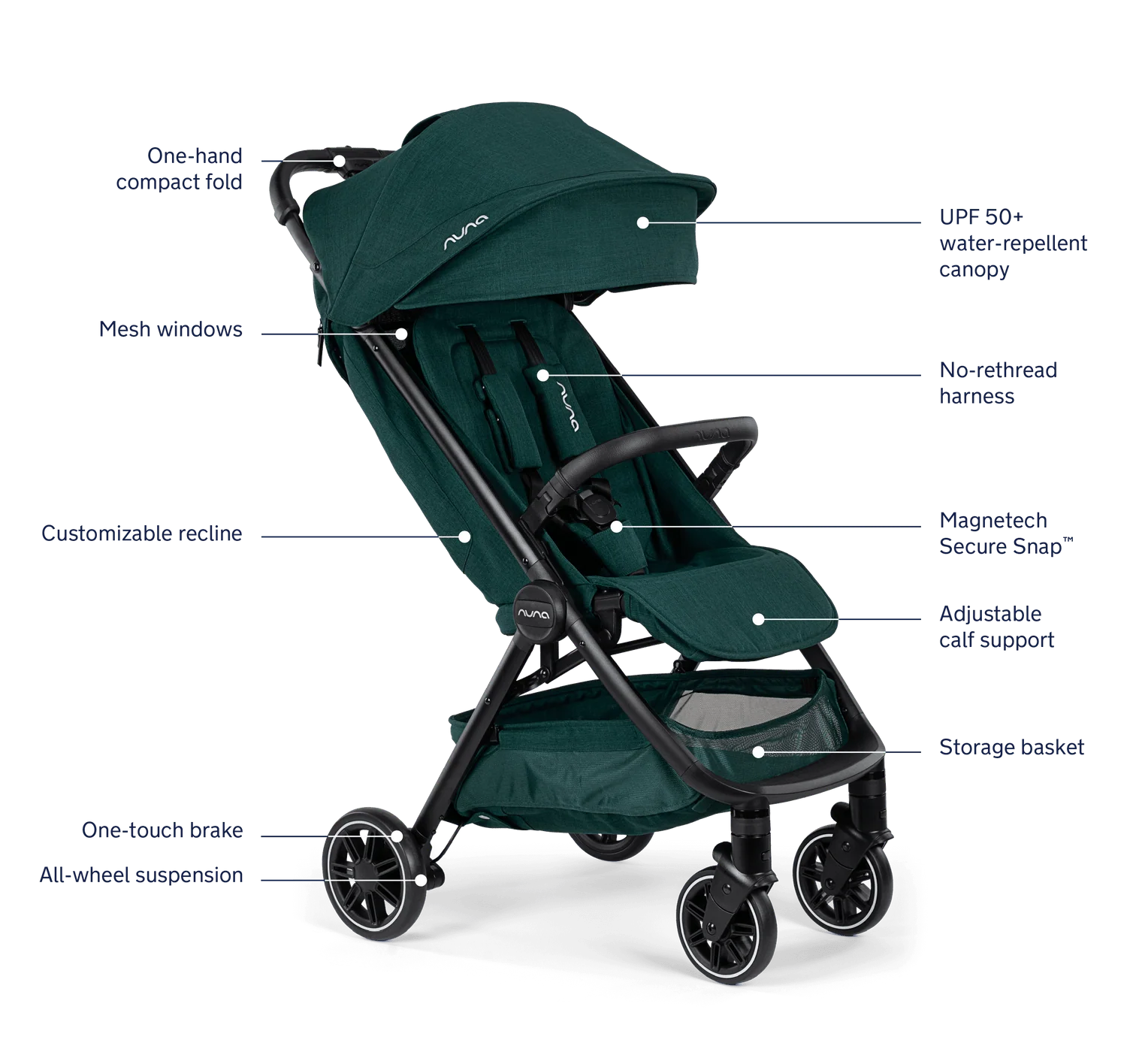 PIPA urbn + TRVL Lightweight Travel System in Caviar - Image 15