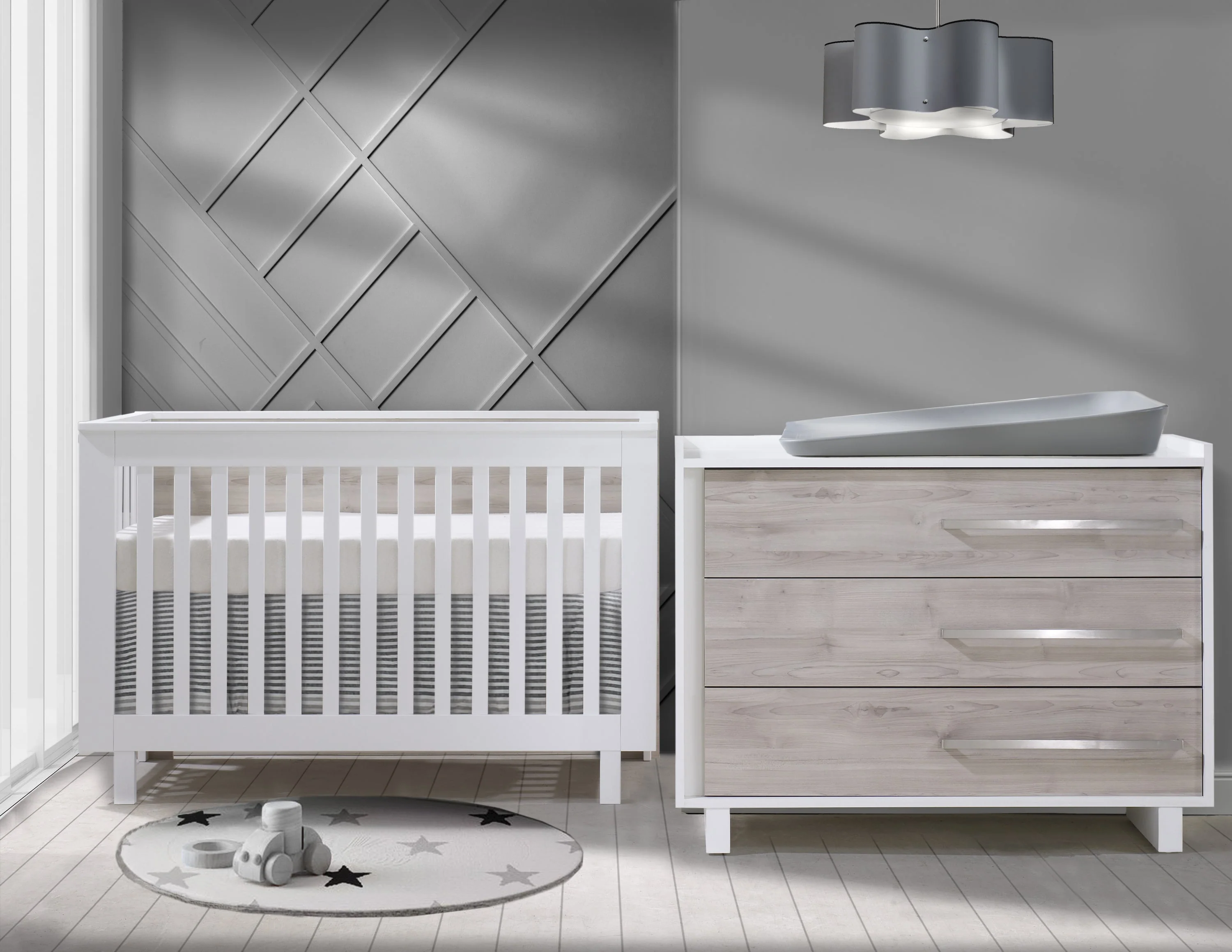 Tulip Urban Crib and Dresser Combo - Image 3