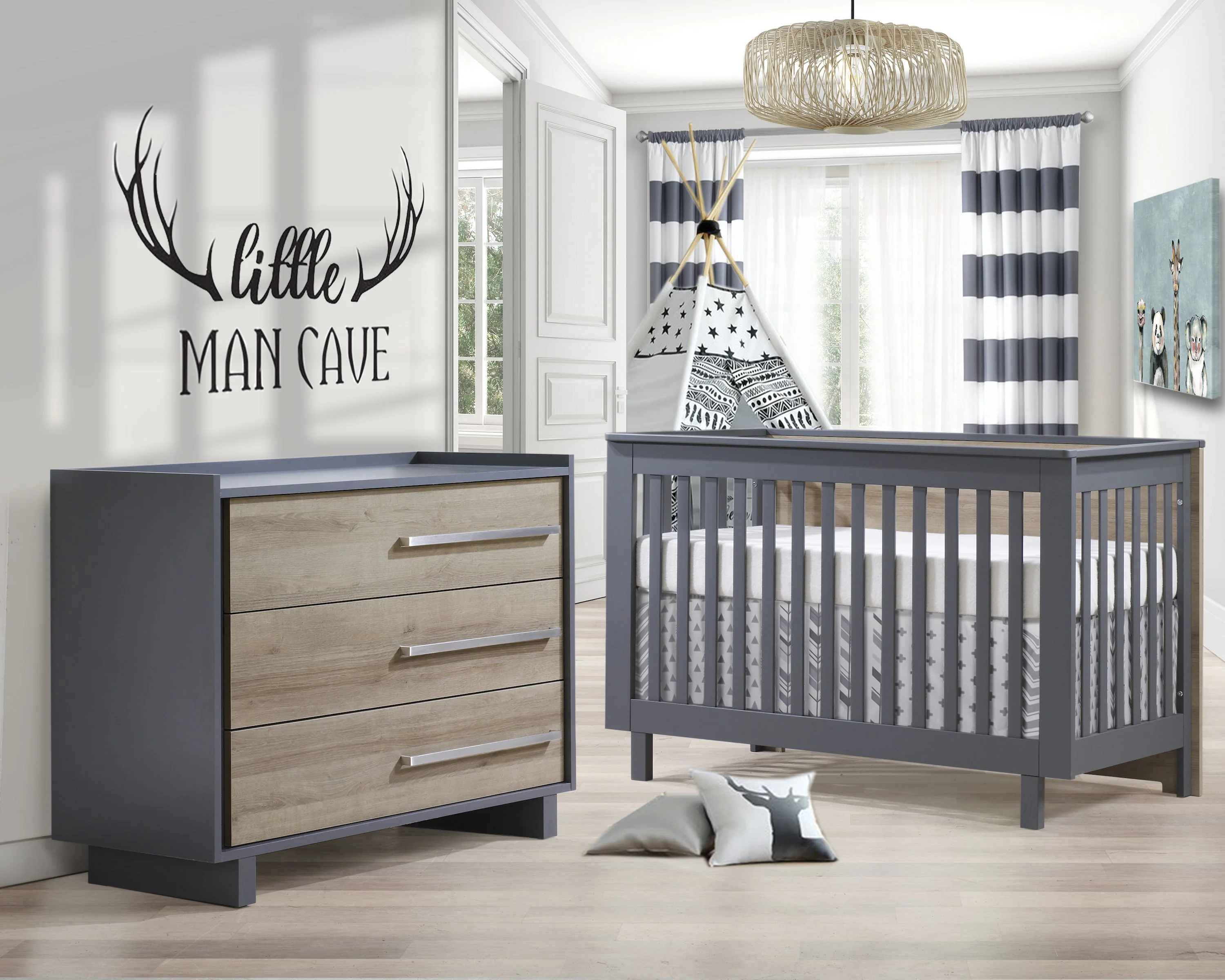 Tulip Urban Crib and Dresser Combo - Image 4