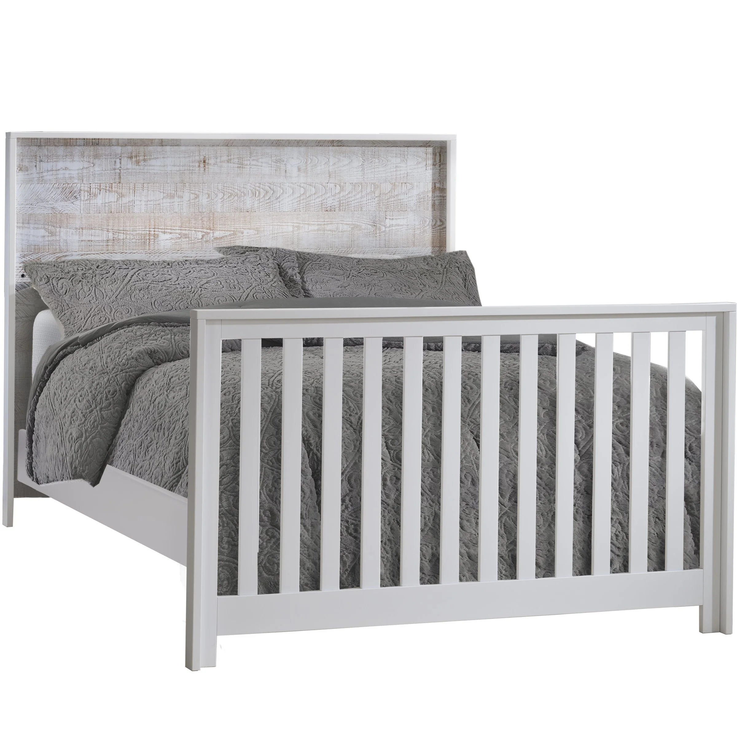 Nest Double Bed Conversion Rails in White - Image 3